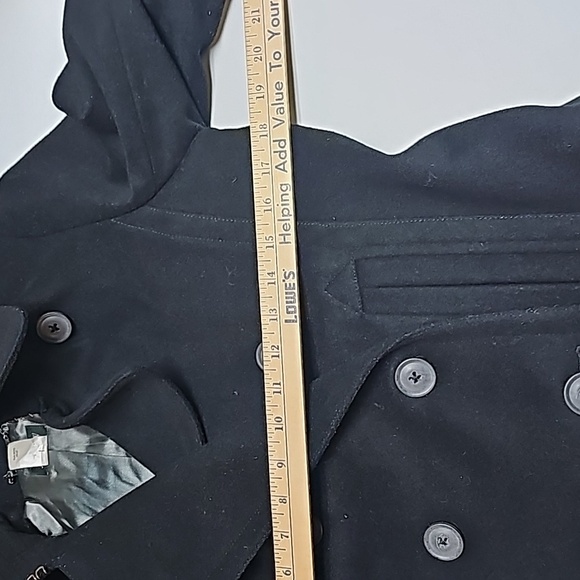 J.CREW Ladies Wool Coat Sz M Excellent condition Black - Picture 14 of 16